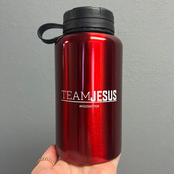 Team Jesus Metal Water Bottle