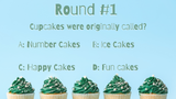 Cupcake Trivia On Screen Game