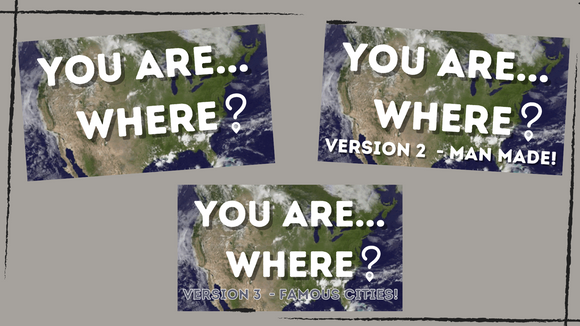 You are Where: 3 Pack On Screen Game