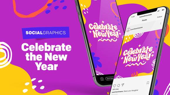 Celebrate New Years Social Graphics