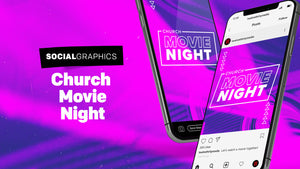 Church Movie Night Social Graphics