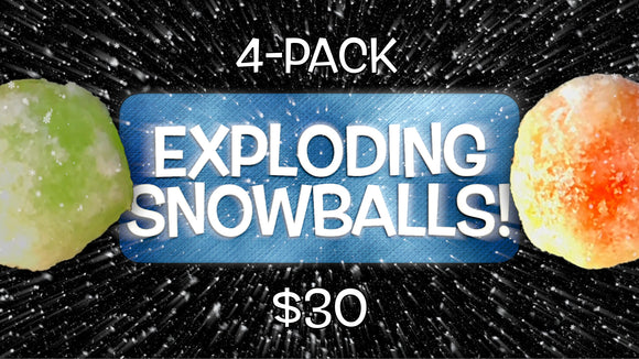 Exploding Snowballs 4-Pack Crowd Breaker Game