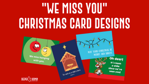 "We Miss You" Christmas Postcards