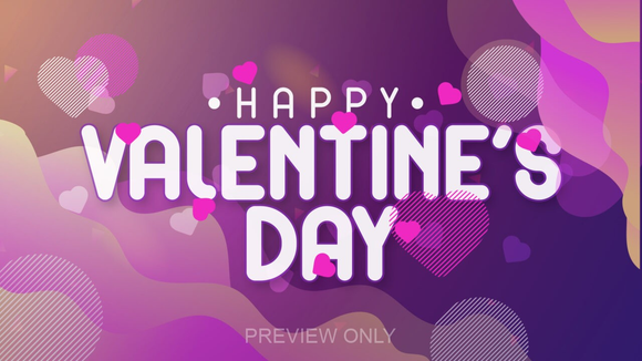 Happy Valentine's Day Title Graphic