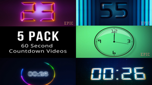 60 Second Countdown Videos 5-Pack (Volume 3)